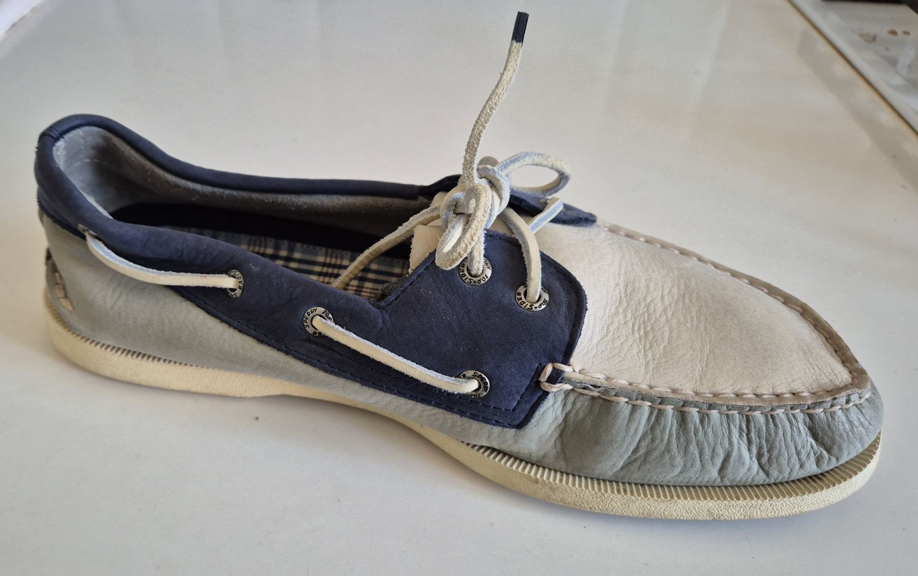 SPERRY TOP-SIDER roz. 12 46 skóra naturalna mokasyny żeglarskie
