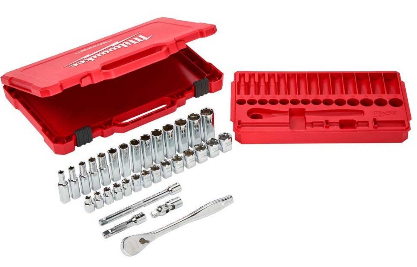 Набір, набор метричних головок Milwaukee 3/8" 32 шт (4932464945)