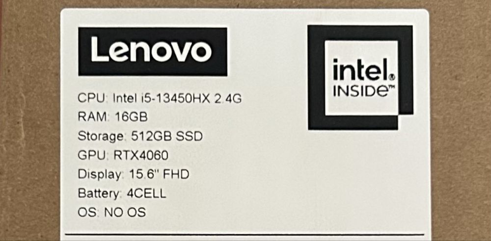 Ноутбук Lenovo LOQ 15IRX9 (RTX 4060)