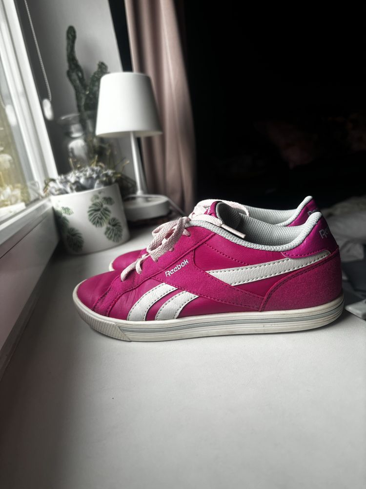 Trampki adidasy róż 36 do szkoły na codzień reebok eko skóra