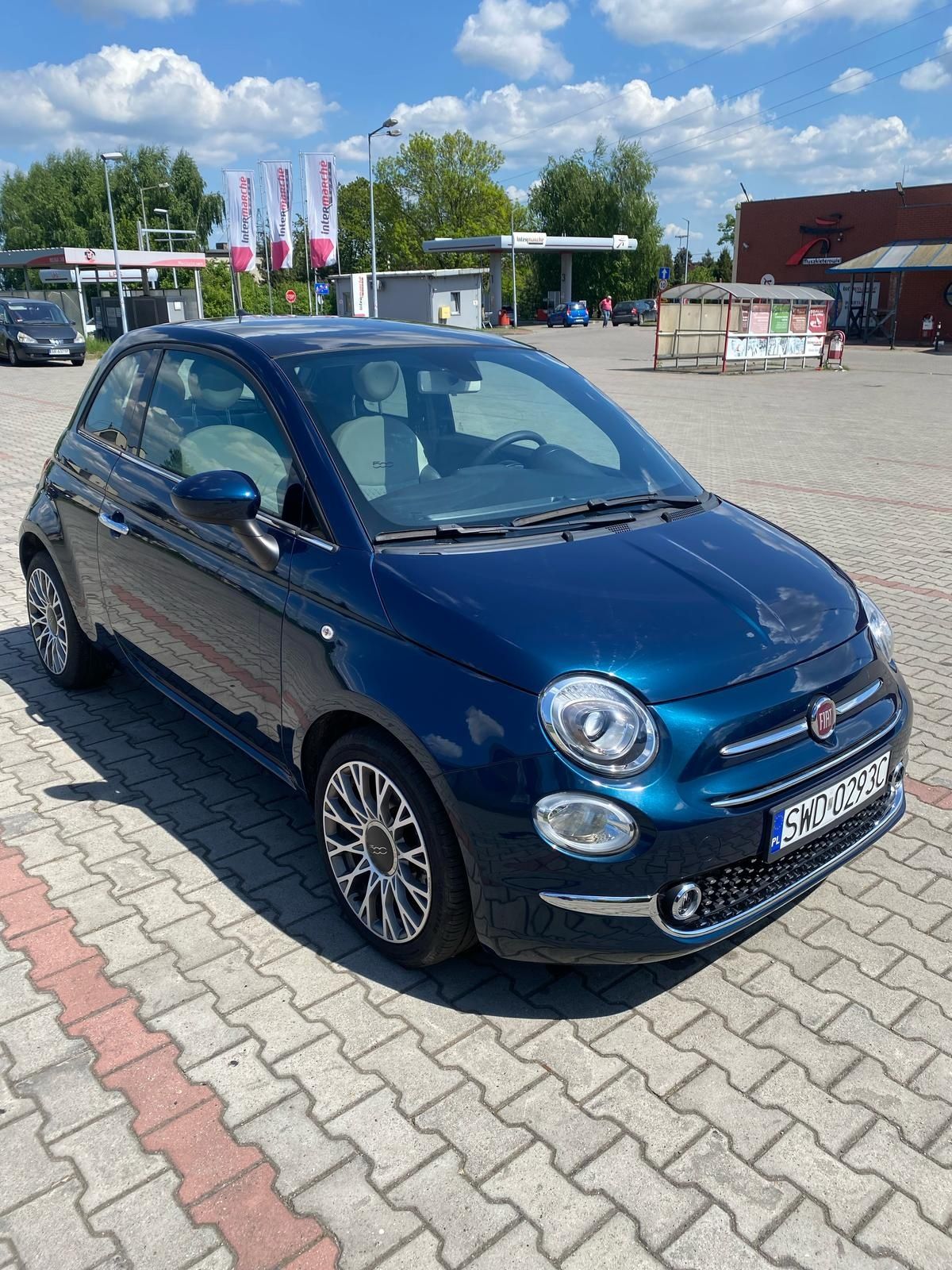 Fiat 500 1.2 2020 lounge dolcevita tempomat tylko 13 tys km panorama