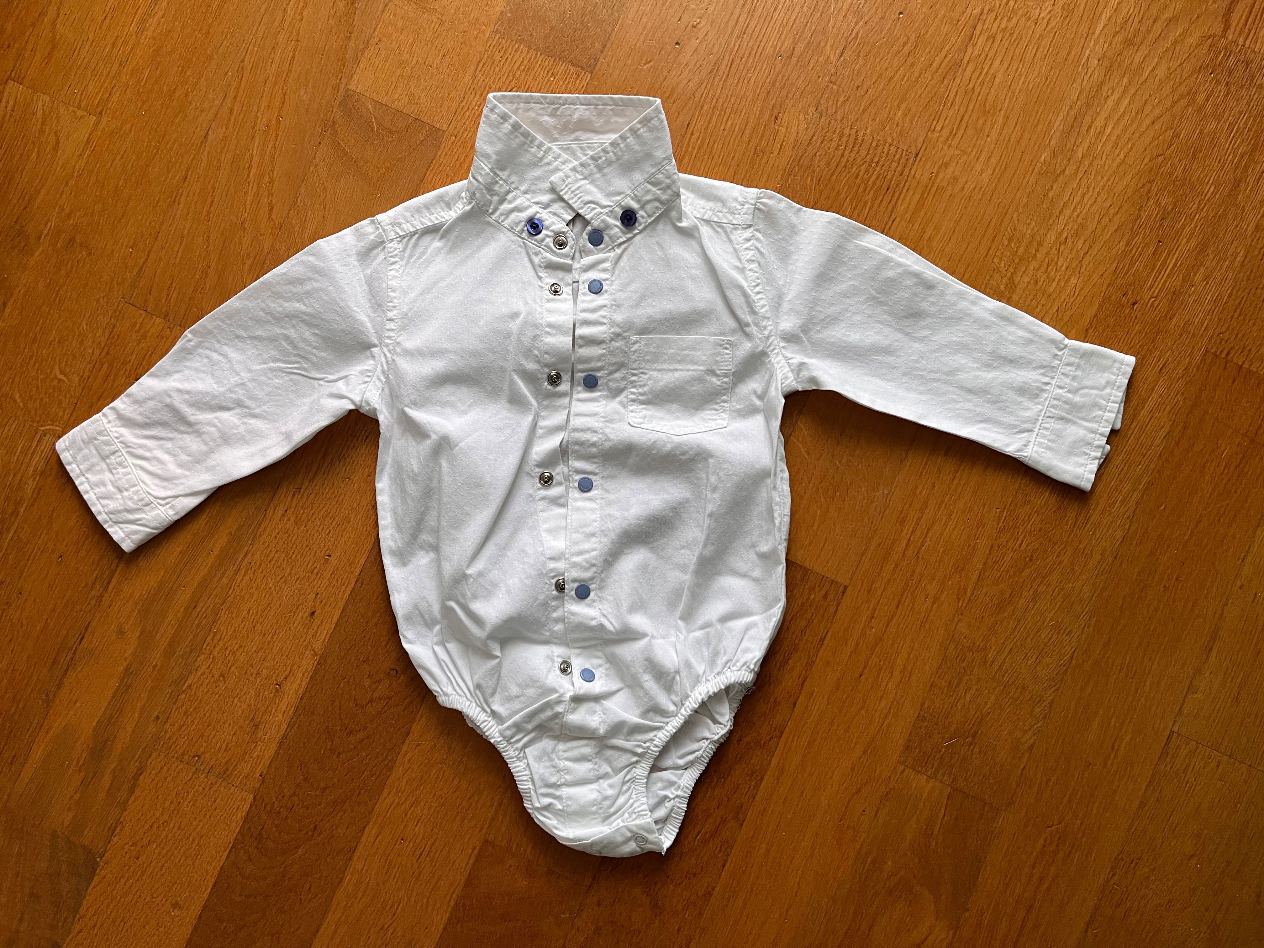Koszula dla chłopca na chrzest lub swieta rozmiar 74