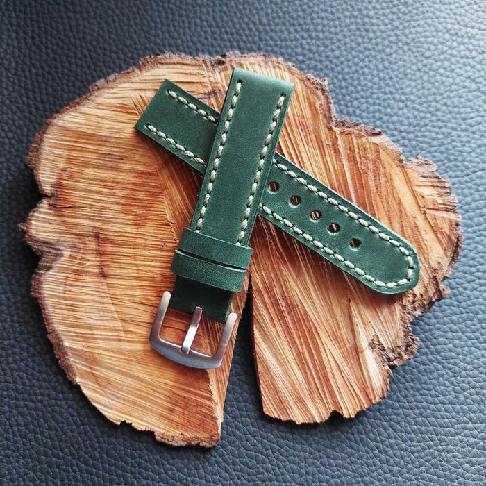 Шкіряний ремінець для годинника 16, 18, 20, 22, 24мм (К021)