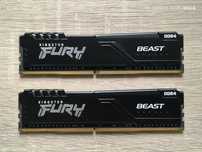 Pamięć RAM DDR4 64GB (2x32) 3200 CL16 Kingston Fury Beast