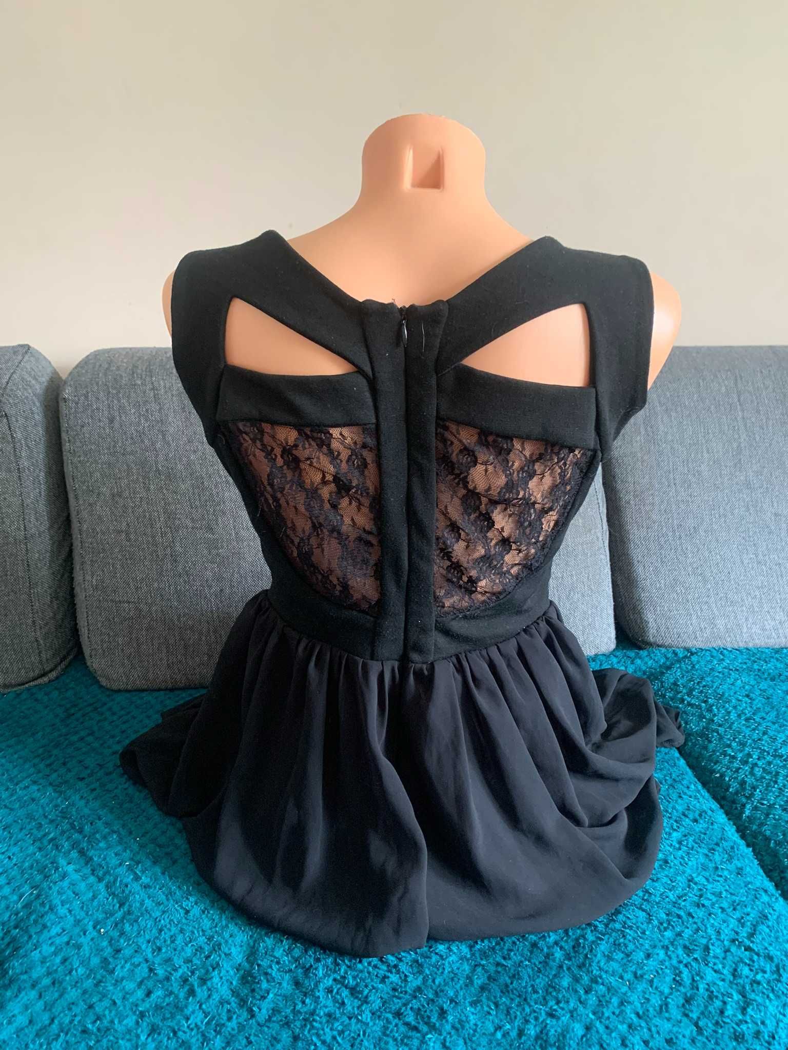 Sukienka czarna S/M czarna mini sexy