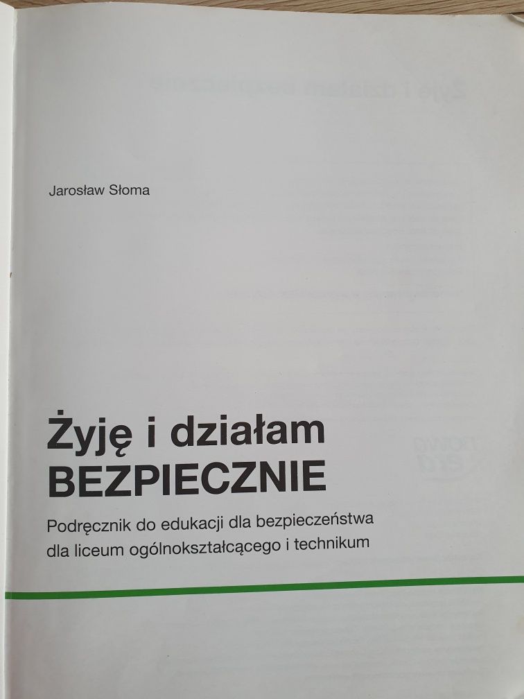 EDB kl.1 liceum/technikum ,,Żyje I działam bezpiecznie''