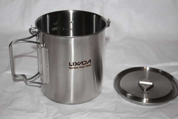 Кружка, казанок з нержавійки POT 750 ml. Казан з нержавіючої сталі