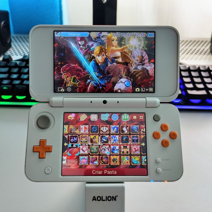 New 2DS XL Desbloqueada 128GB + Extras