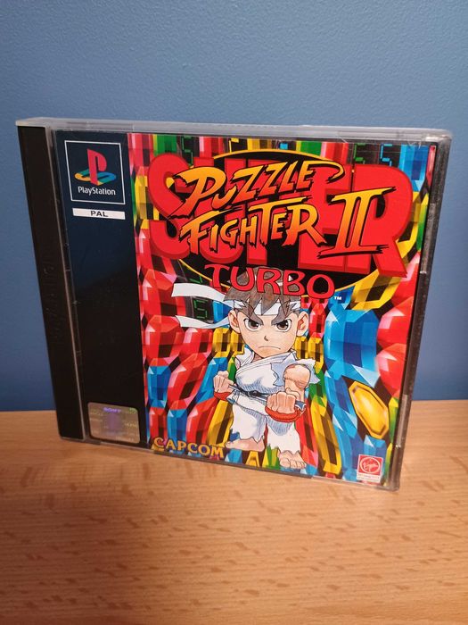 Super Puzzle Fighter II Turbo PSX PS1 3XA komplet