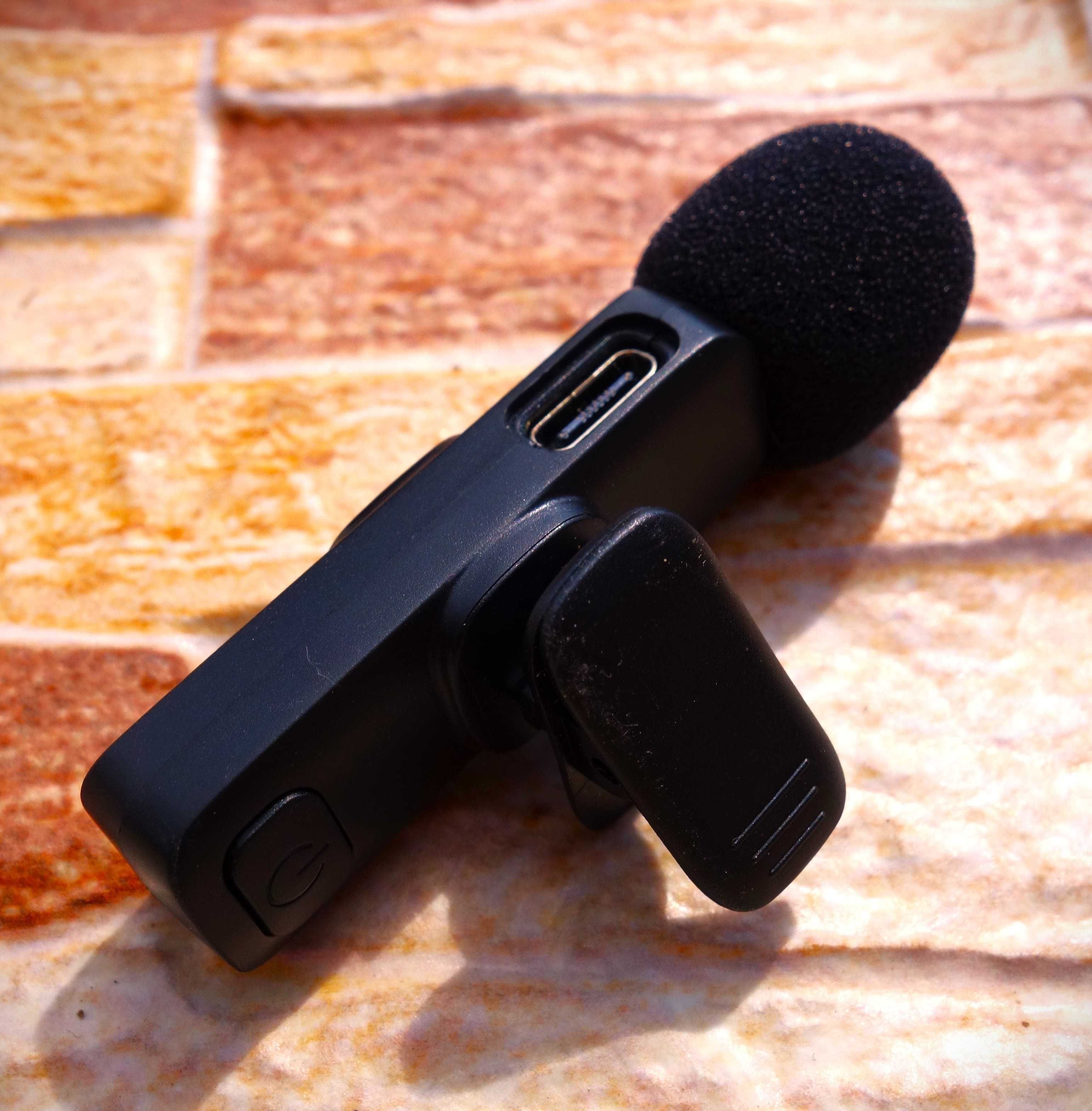 Krawatowy MIKROFON Bezprzewodowy MICROUSB do Vlogów YouTube Insta 1x