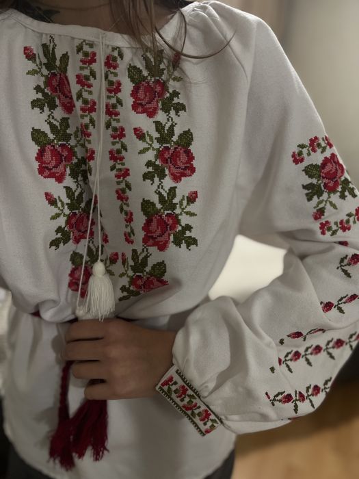 Вышиванка женская натуральный лён