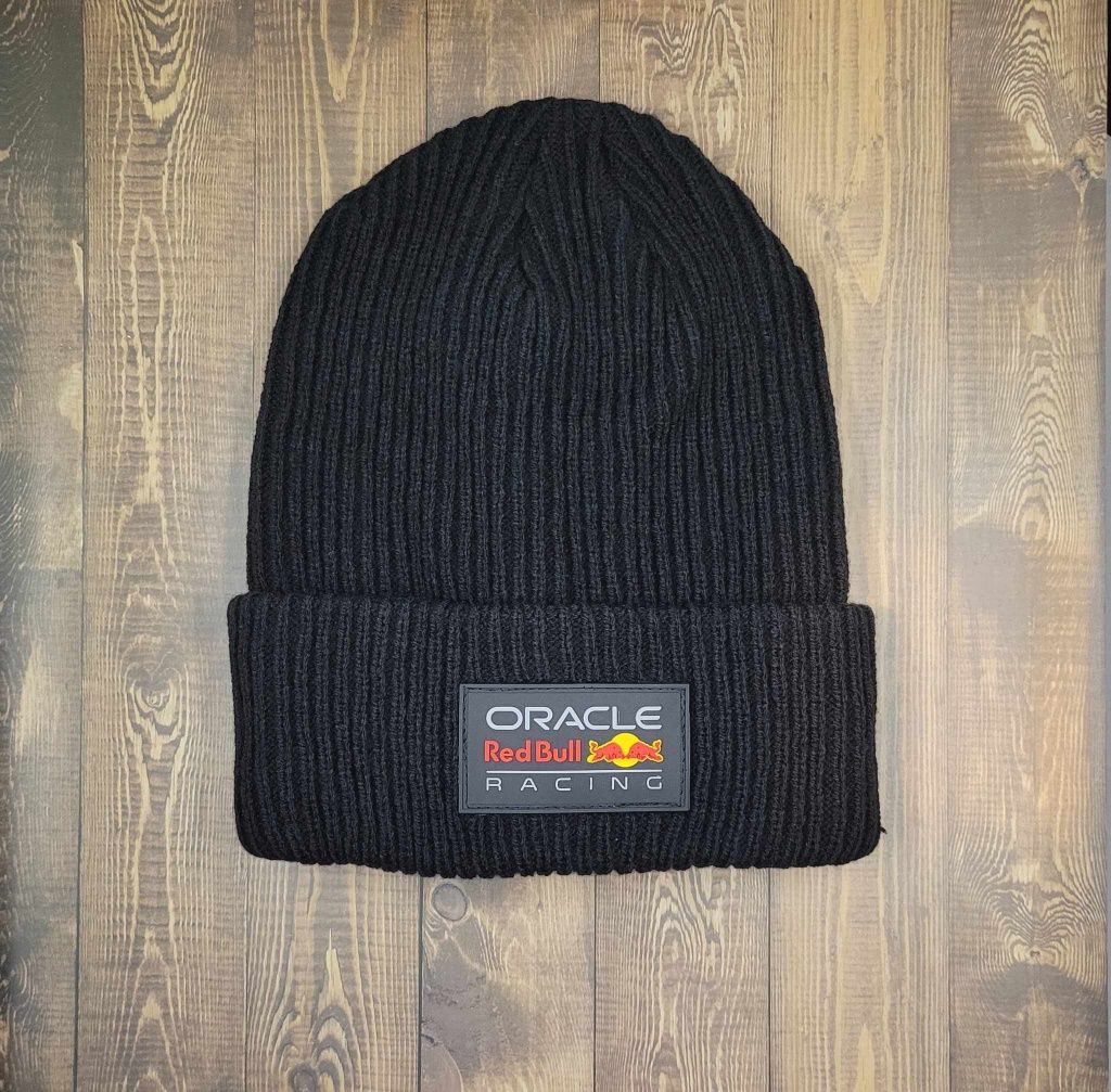 Czapka zimowa czarna unisex Oracle Red Bull Racing