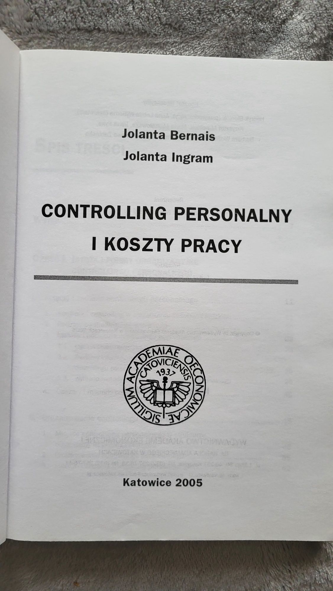 "Controlling personalny i koszty pracy" J Bernais, J. Ingram