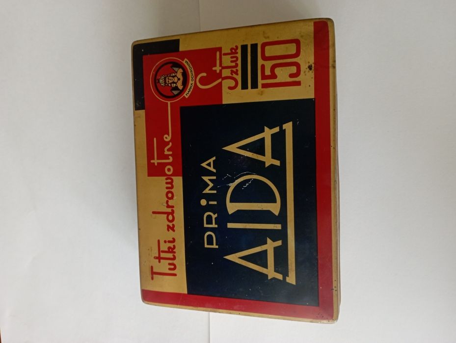Przedwojenna puszka PRIMA AIDA