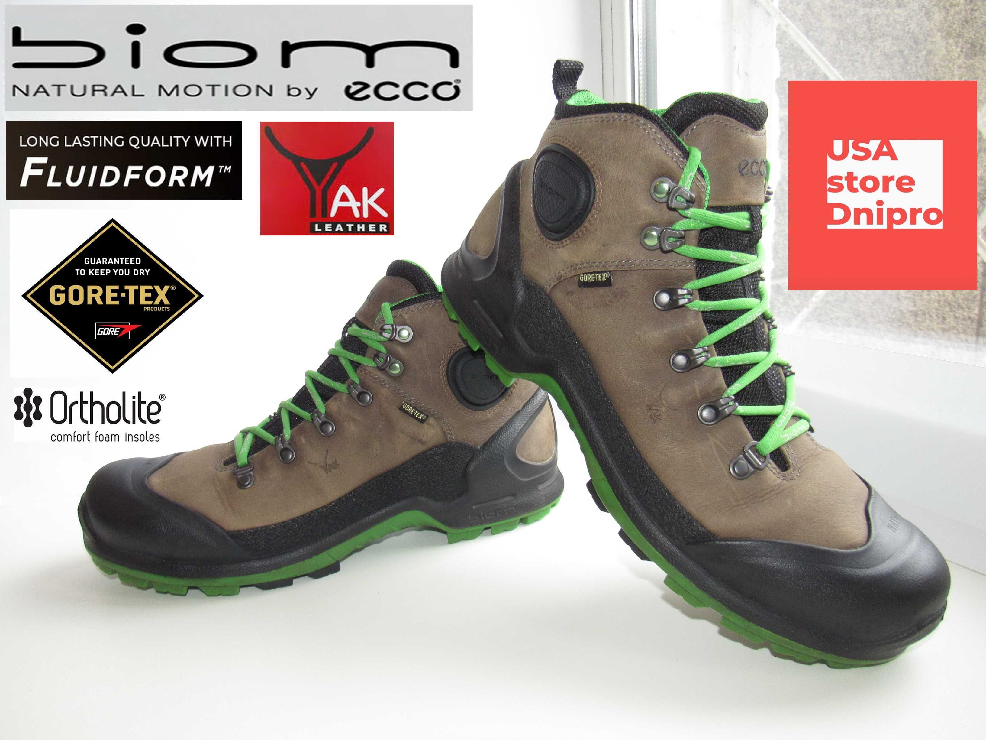Мембранные ботинки Ecco Biom Terrain Akka Plus Mid GTX р. 45 (29,5см)