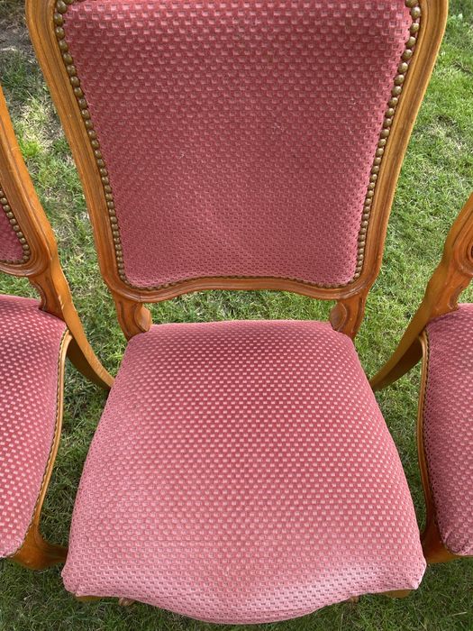 Krzesła stylowe tapiecerowane  ludwikowskie 4 sztuki