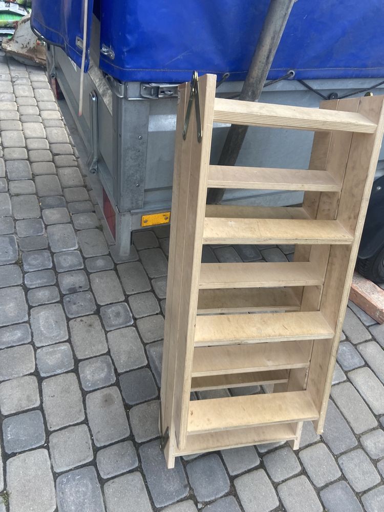 Drabina skladana - schody drewniane strychowe drabinka składana