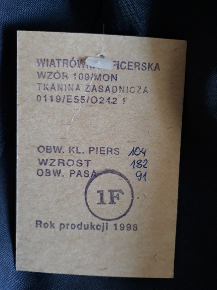 Wiatrówka Oficerska wzór 109/MON