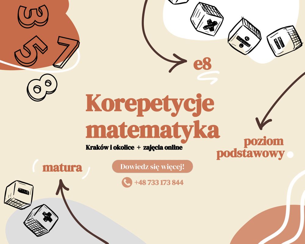 Korepetycje matematyka [Kraków i okolice + online]