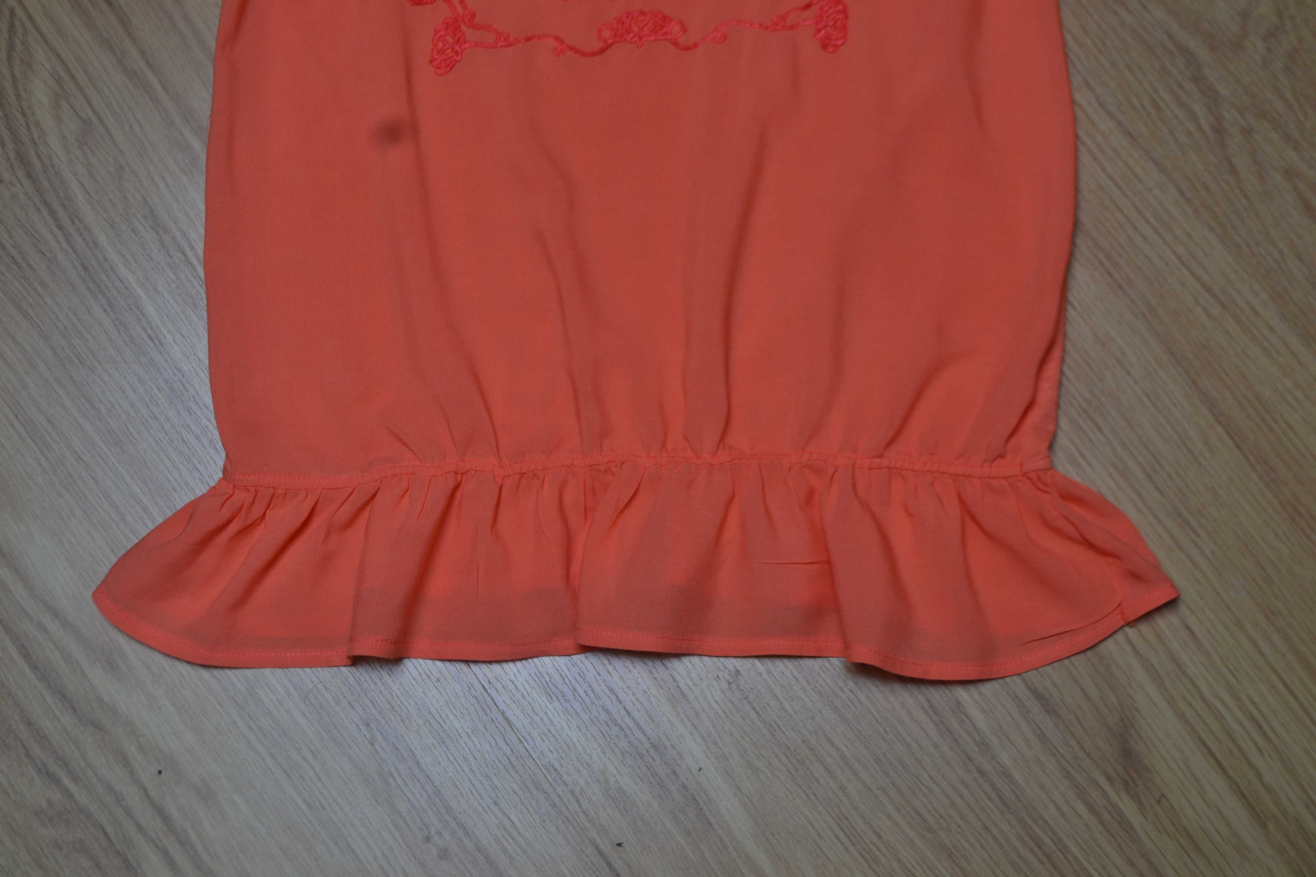 Linda blusa cor de laranja, sem mangas, 11-12 anos, Zara