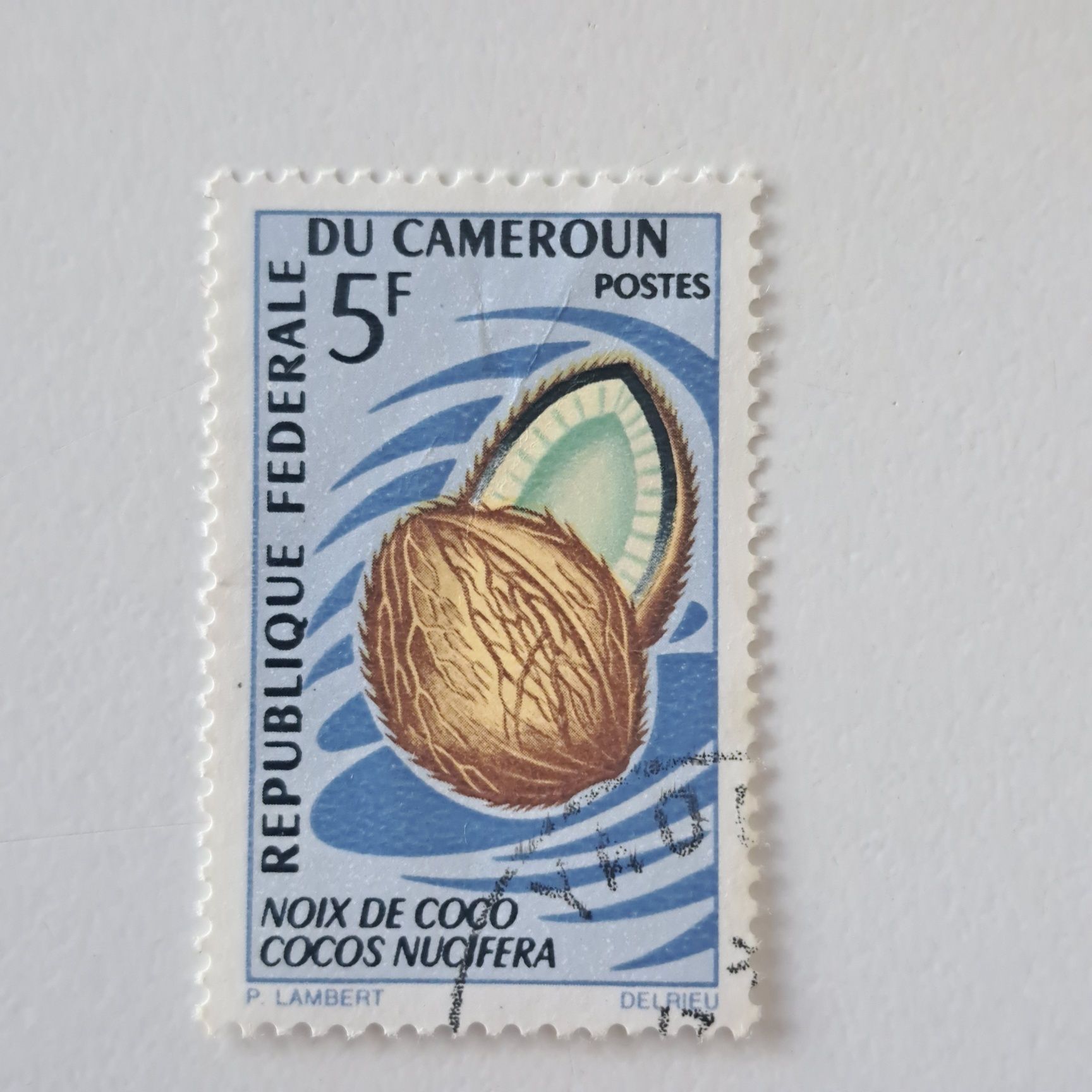 Kamerun 1967 – Komplet 3 znaczków z owocami: kokos, papaja, grejpfrut