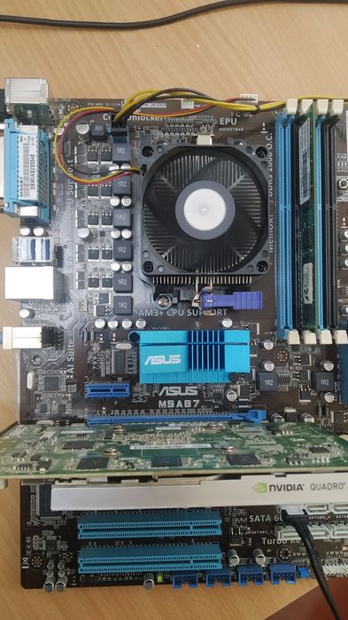 Комплект материнська плата, оперативна пам'ять, процесор, відеокарта