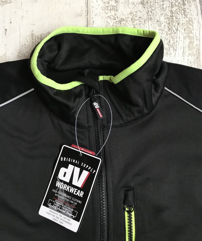 Męska Ostrzegawcza Odblaski Bluza Robocza dV Workwear XL Nowa !