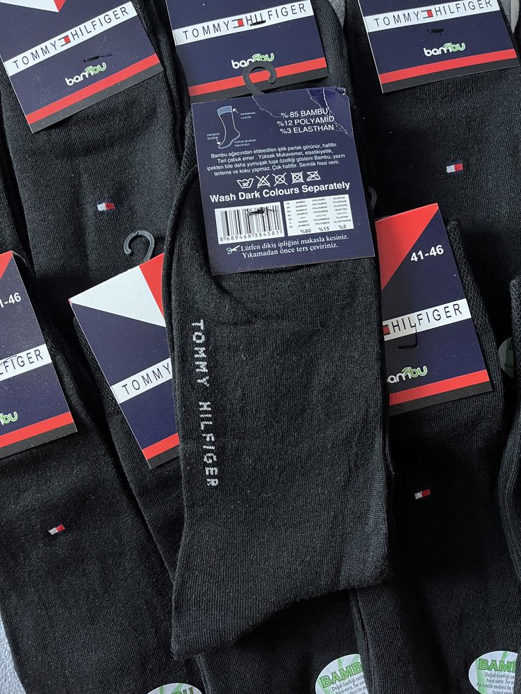 Skarpetki do garnituru bambusowe Tommy Hilfiger