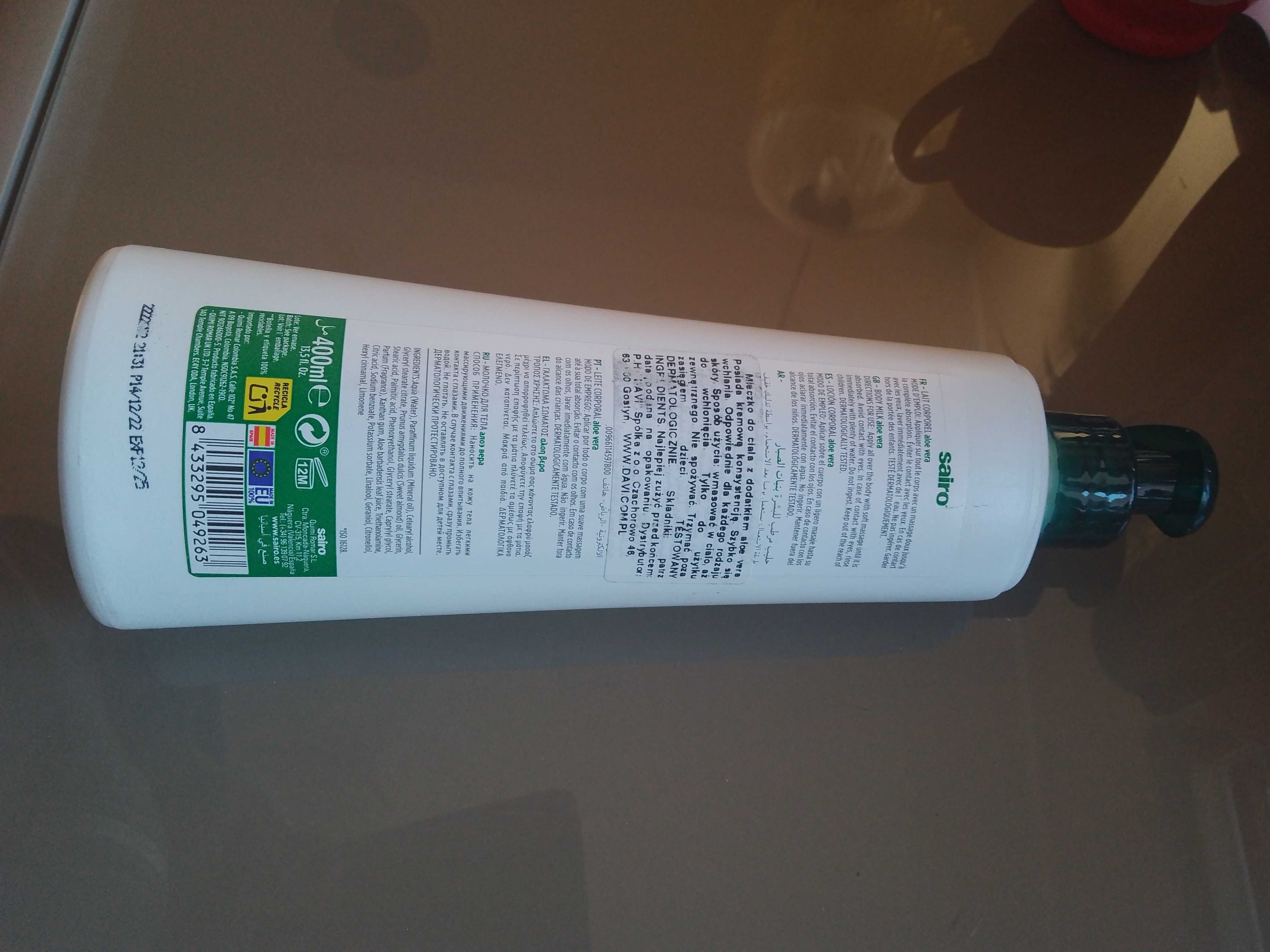 Sairo Mleczko do ciała Aloea 400 ml