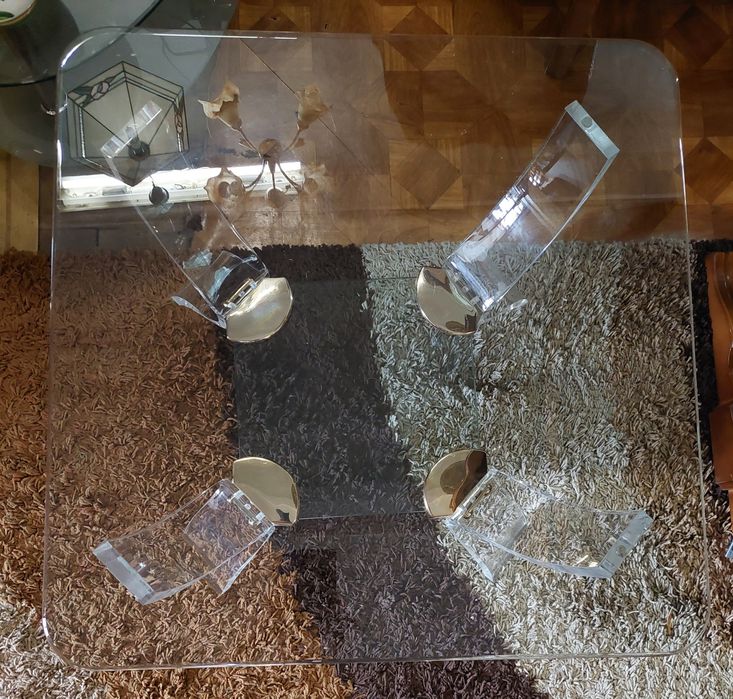 Stolik ze szkła i akrylu Curvasa Muebles Hiszpania