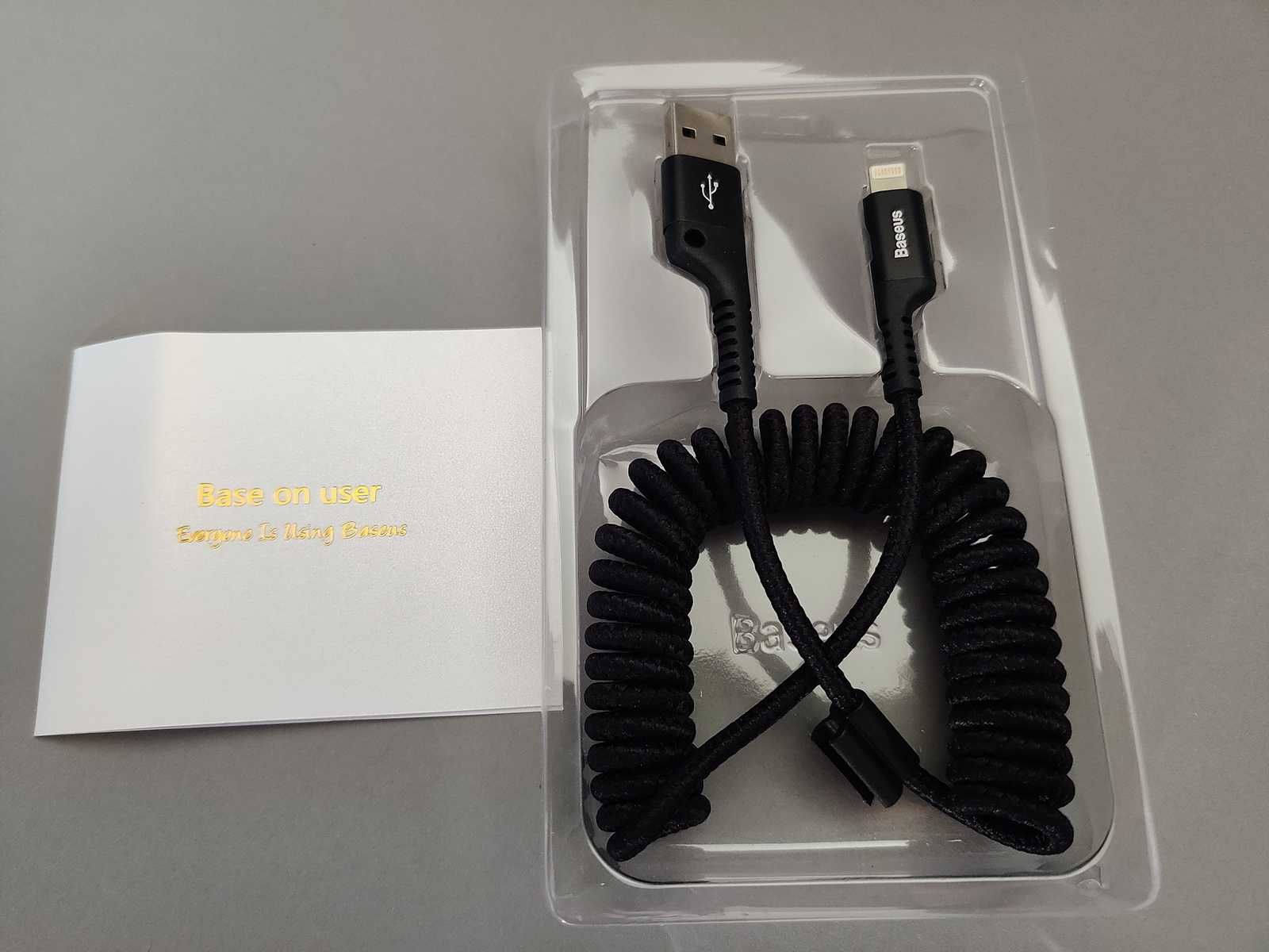 Baseus USB for iPhone – kabel sprężynowy Lightning