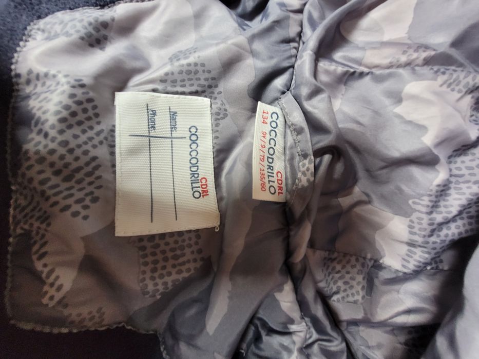 Ciepła kurtka zimowa coccodrillo na 134