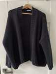 Granatowy kardigan sweter the Odder side
