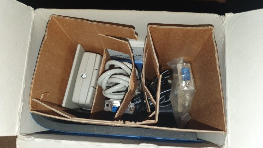 Myszka bezprzewodowa na podczerwień z 1992roku RS232 PC/XT/PS-2 Retro