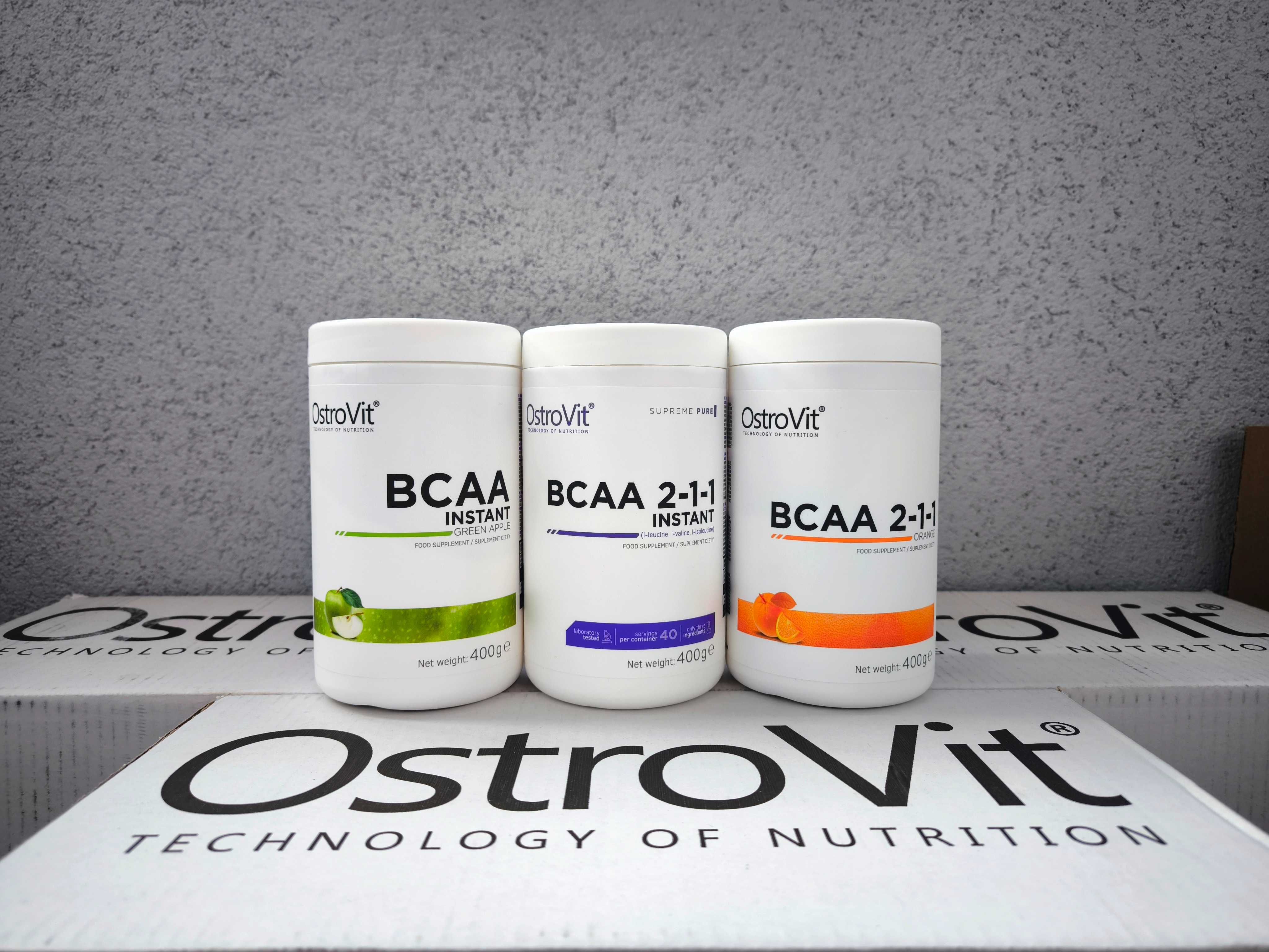 Амінокислоти BCAA OstroVit креатин протеїн цитрулін Optimum Nutrition