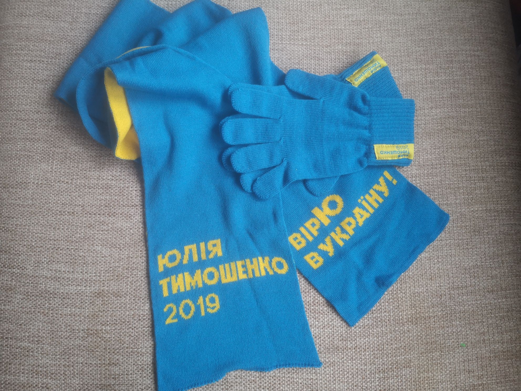 Юля Тимошенко шарф и перчатки выборы 2019