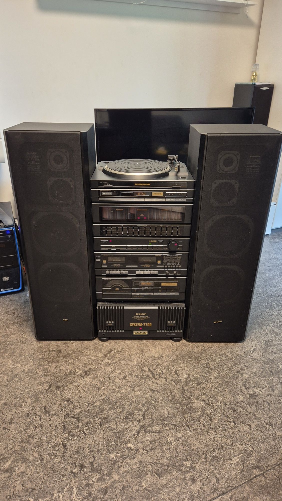 Zestaw HiFi Sharp 7700 komplet sprawny bdb stan.