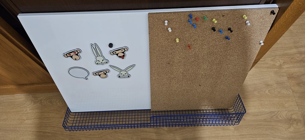 Quadro íman/cortiça e prateleira