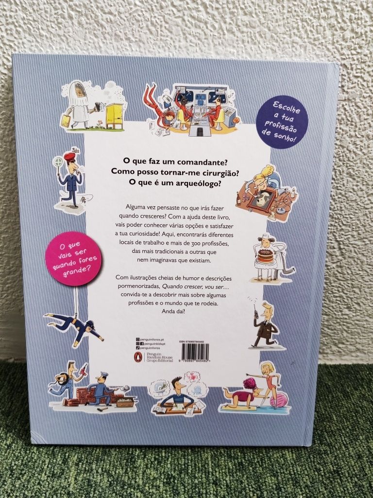 Livro Quando Crescer, Vou Ser... Que profissão vais escolher?