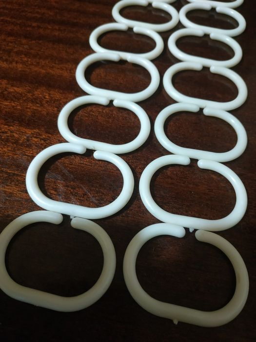 Кільця-гачки для штори у ванну кімнату