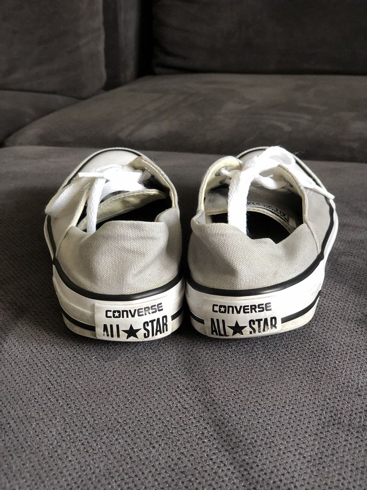 Стильні світло-сірі кеди марки converse all star