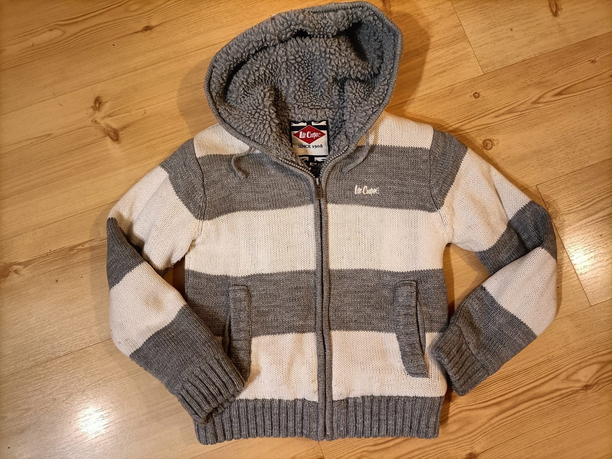 Lee Cooper kurtka ciepły sweter swetr kożuszek r. 122 128