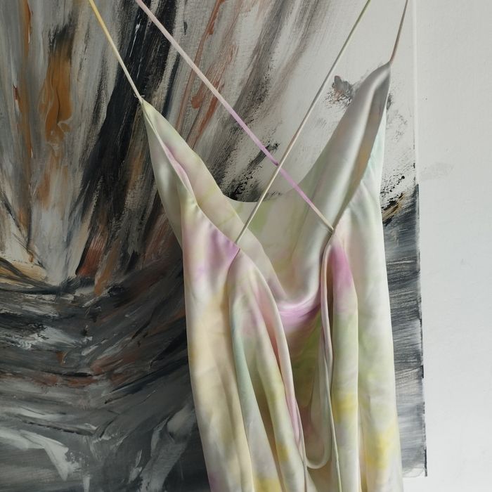 Zara sukienka satynowa S