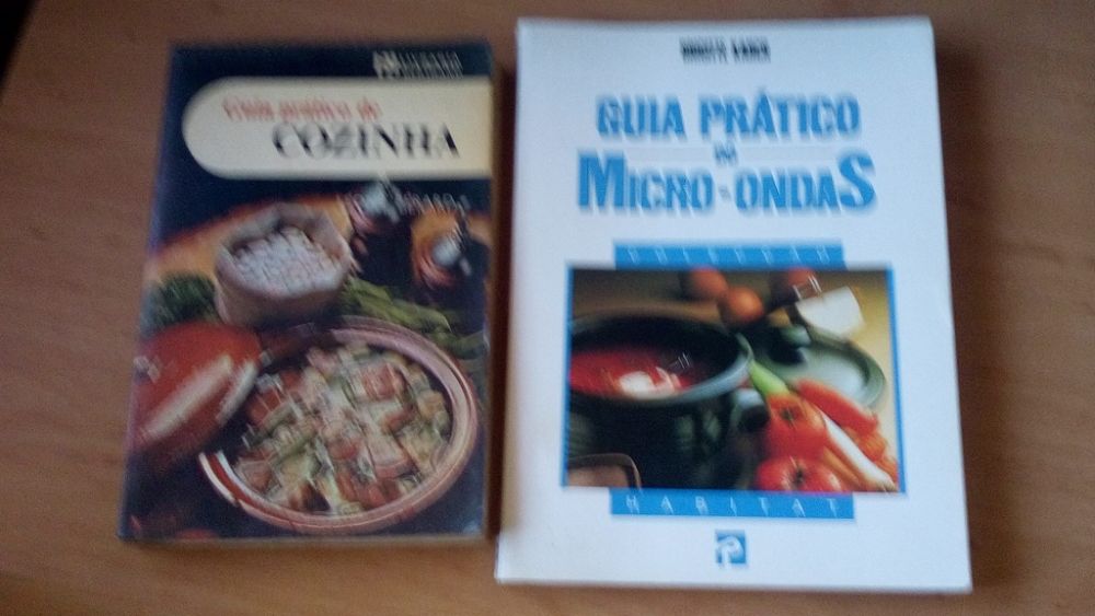6 Livros de culinária e Guia prático de cozinha e de Microondas