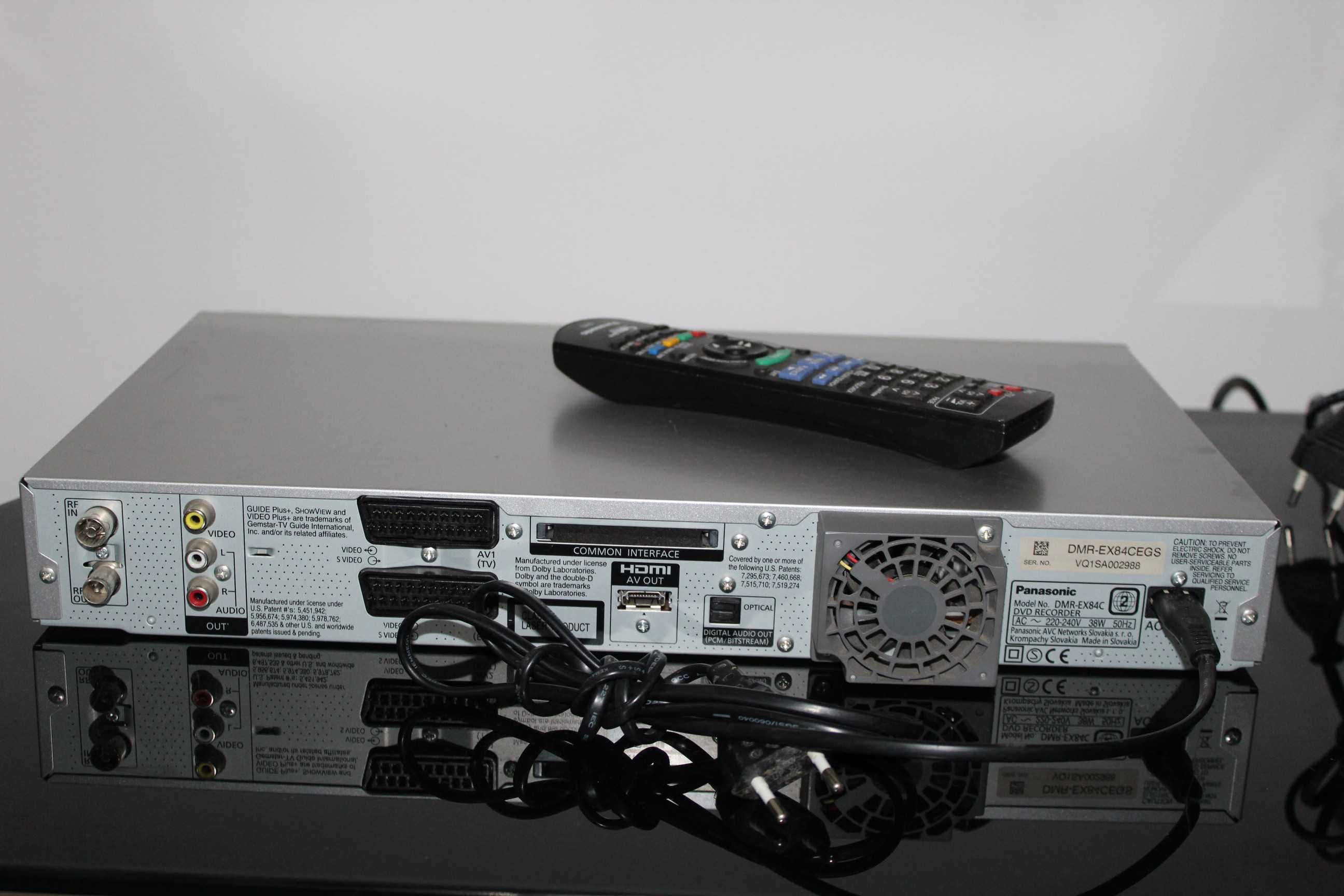 PANASONIC DMR-EX84CEGS Nagrywarka odtwarzacz DVD-HDD hdmi USB Wysyłka