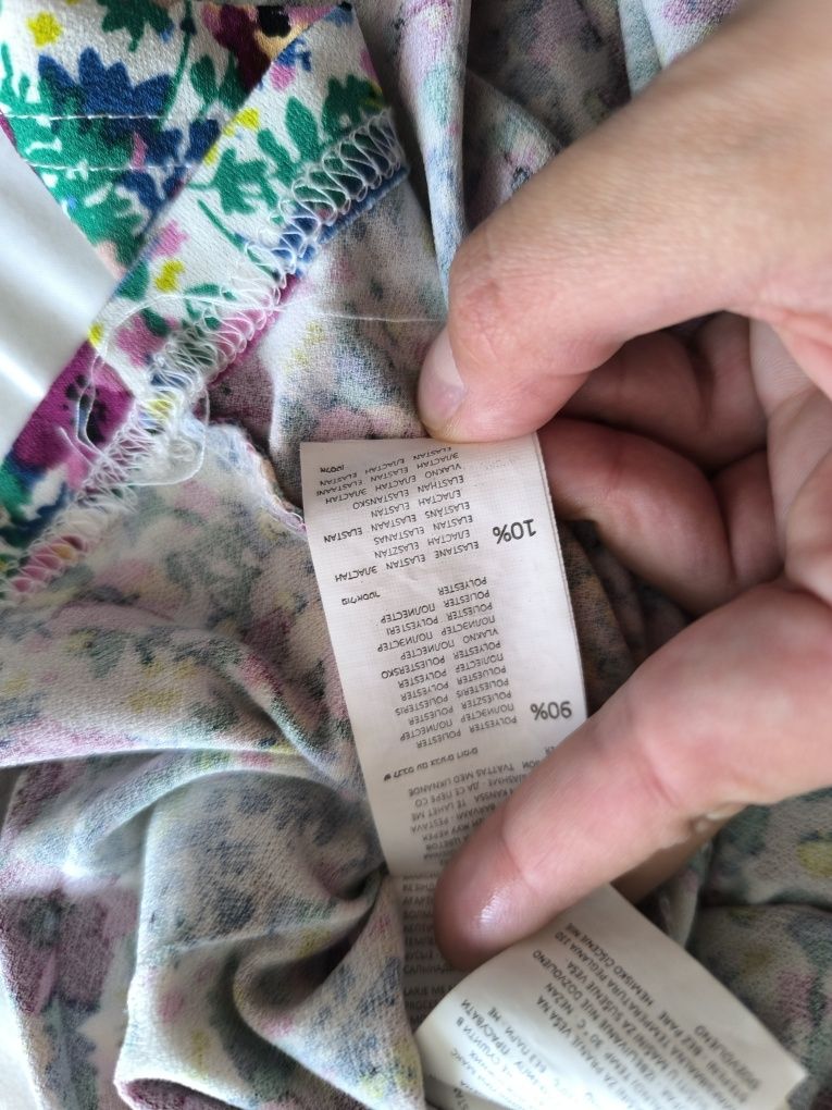 śliczna sukienka kwiaty floral print Reserved M L wesele Boho impreza