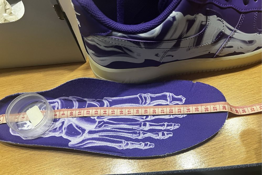 Кросівки Nike Air Force 1 «Purple Skeleton»