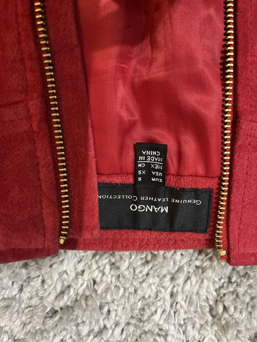 Юбка кожа замша Mango