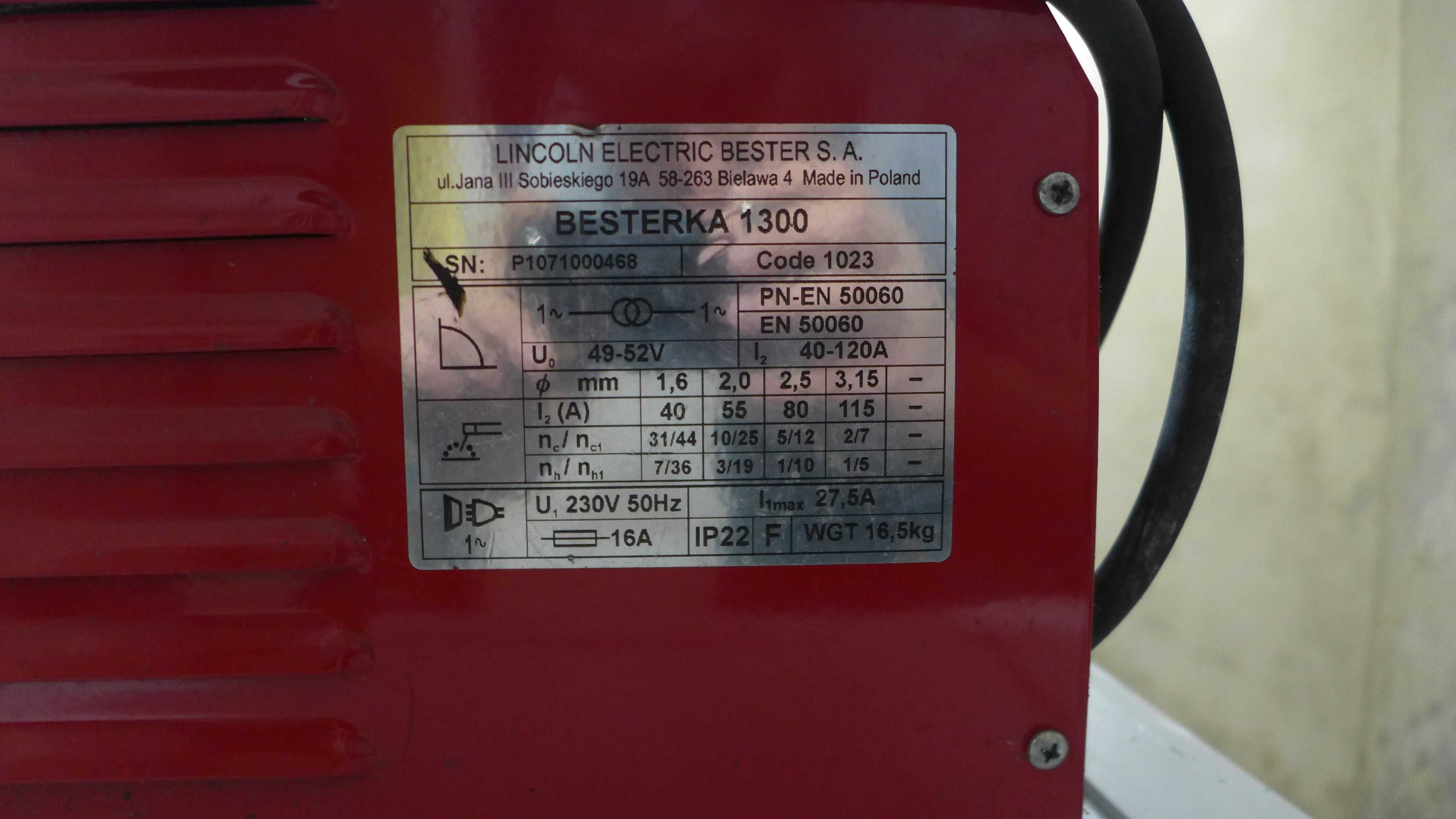 Spawarka Bester Extra Besterka 1300