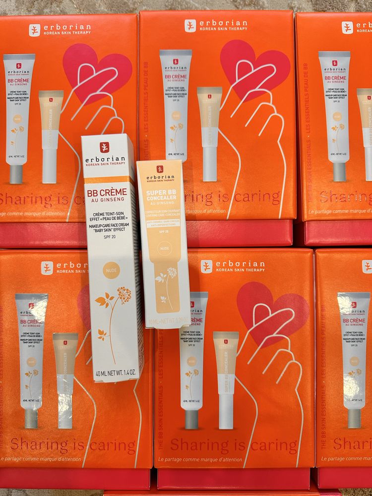 Erborian, nud 40 та 15 ml, cleir 15 ml, concealer